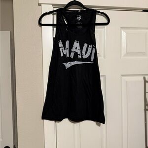 ALOHAS Black Floral Tank Top
